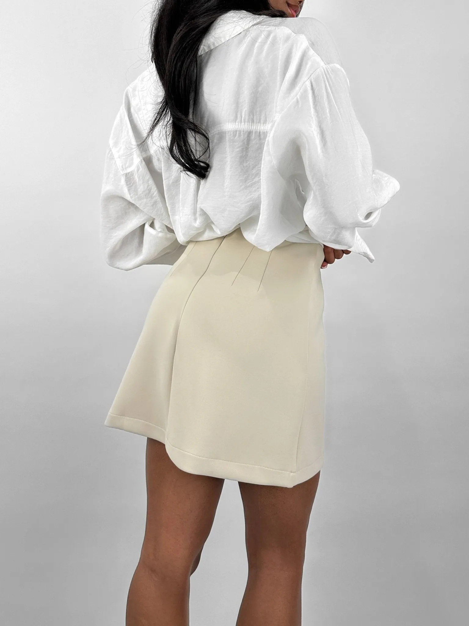 High Rise Pocket Detail Skirt