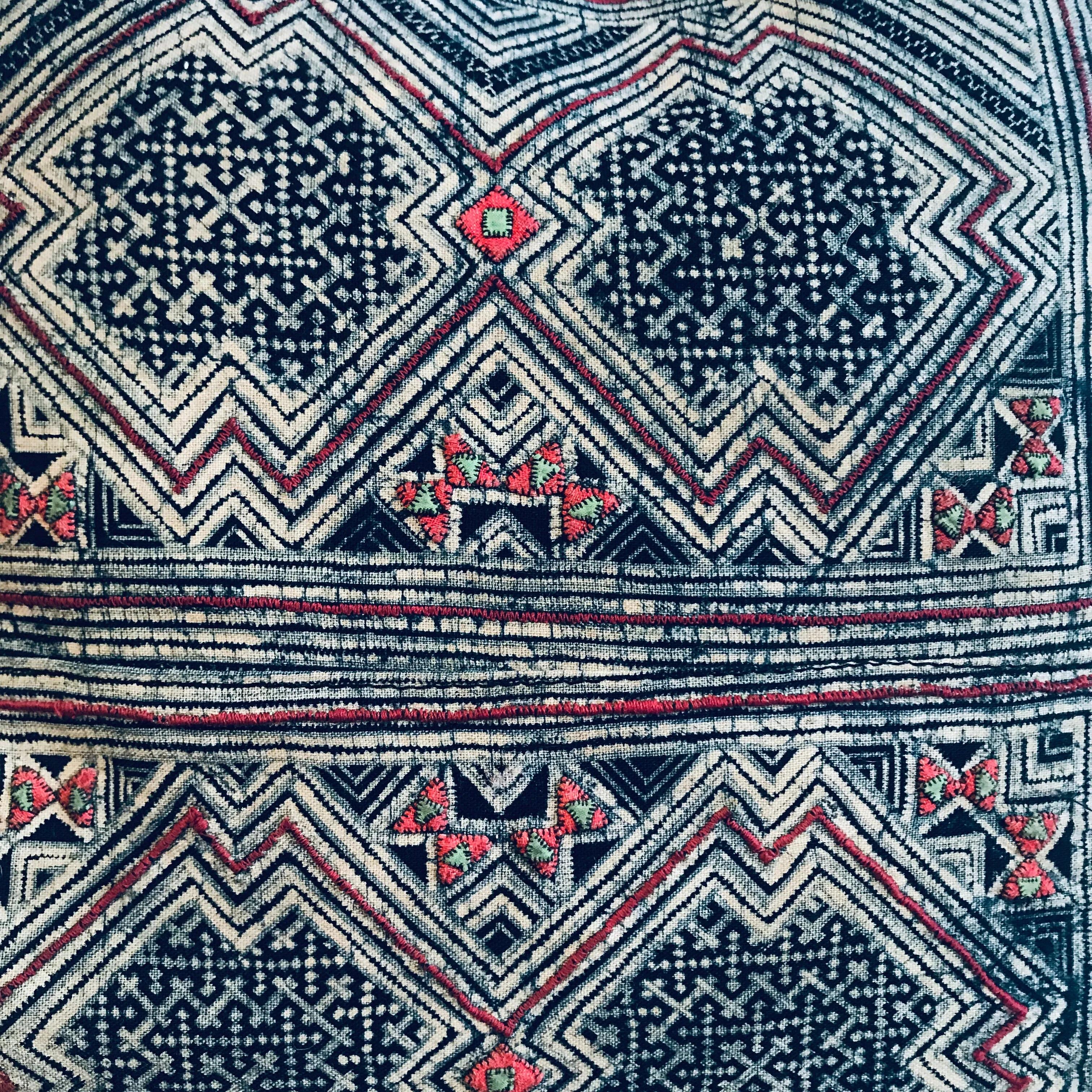 H’Mong Indigo Pillow