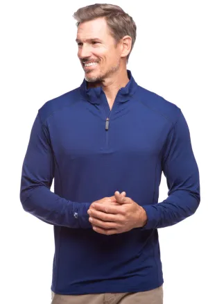 IBKUL Men's LS Zip Neck Pullover