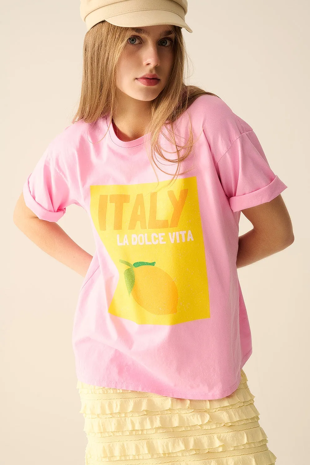 Italy T-Shirt Pink