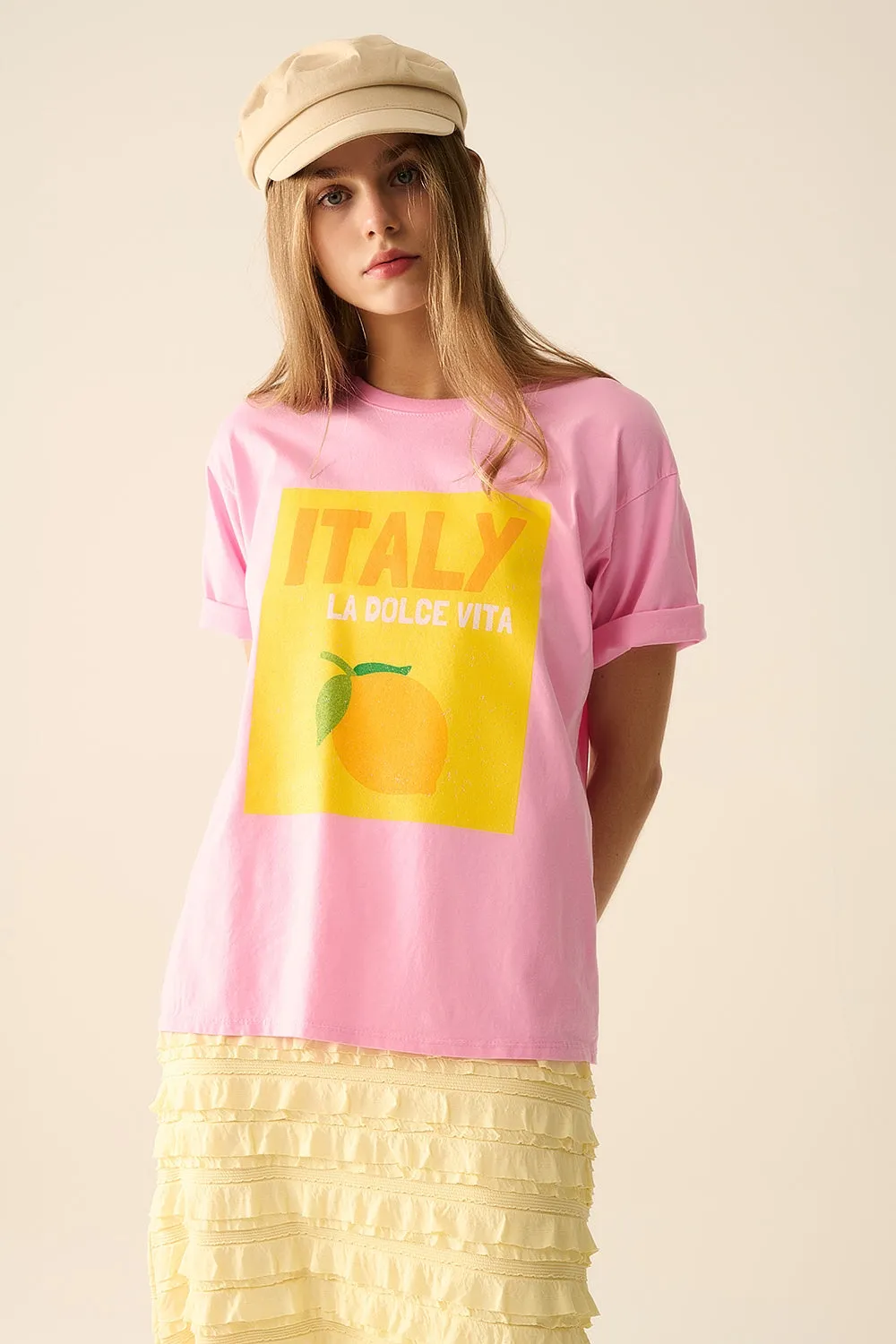 Italy T-Shirt Pink