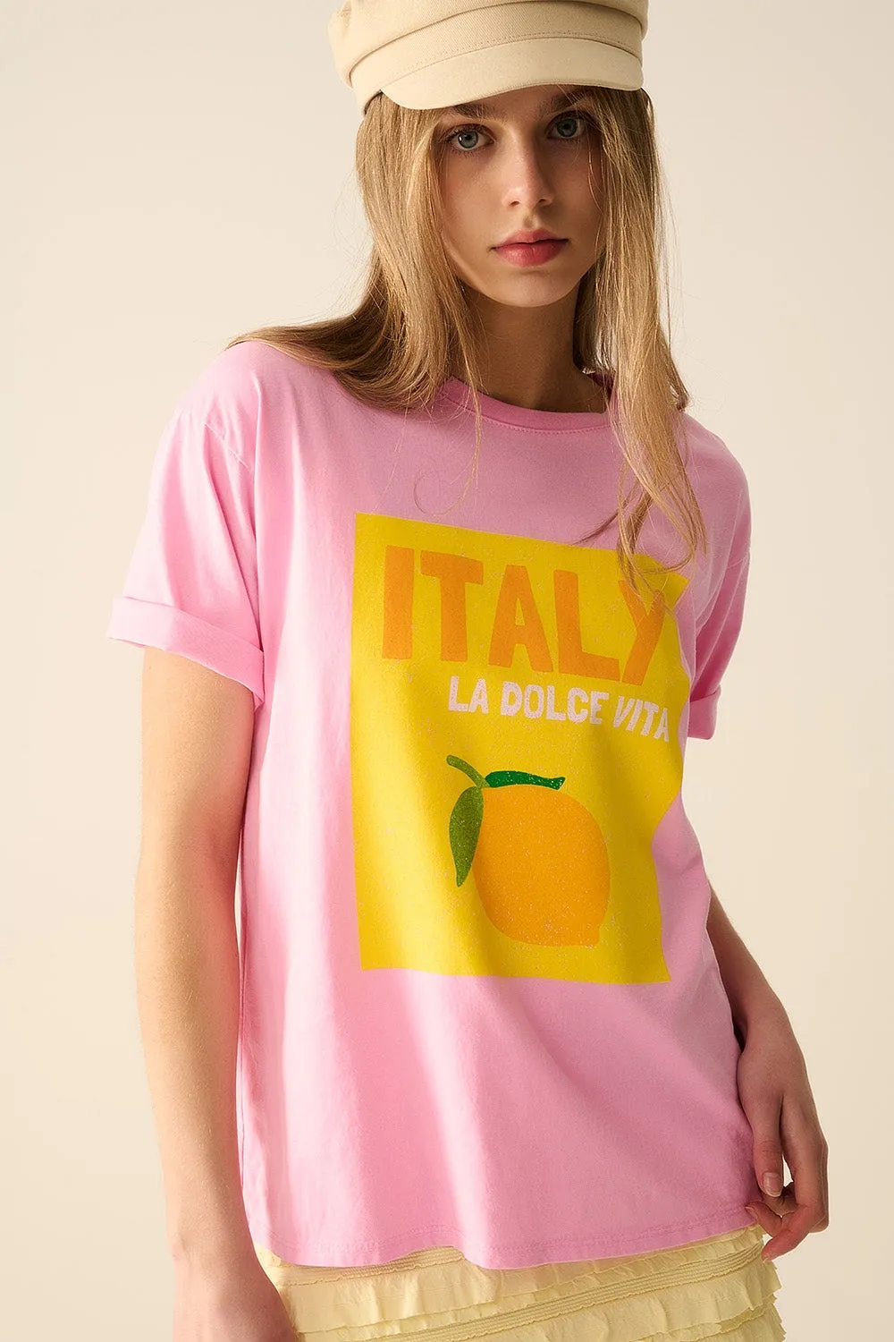 Italy T-Shirt Pink