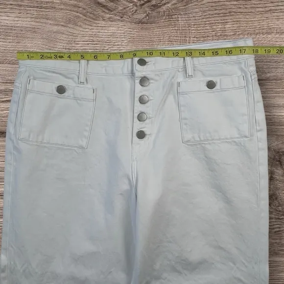 J Brand Joan High Rise Wide Leg Cropped Jeans Sz:32