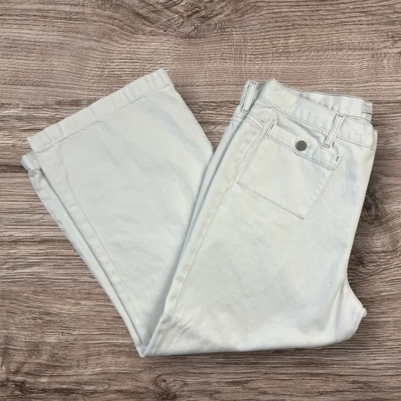 J Brand Joan High Rise Wide Leg Cropped Jeans Sz:32