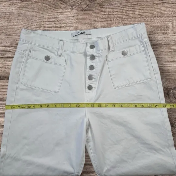 J Brand Joan High Rise Wide Leg Cropped Jeans Sz:32