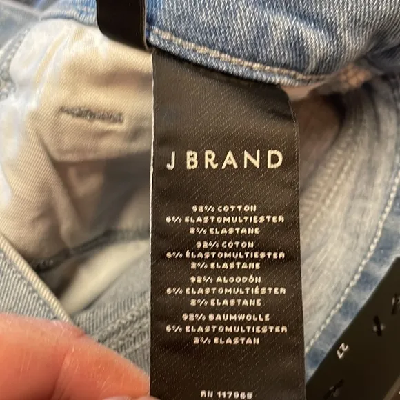 J Brand Ruby High Rise Crop Cigarette Jeans Size 27.