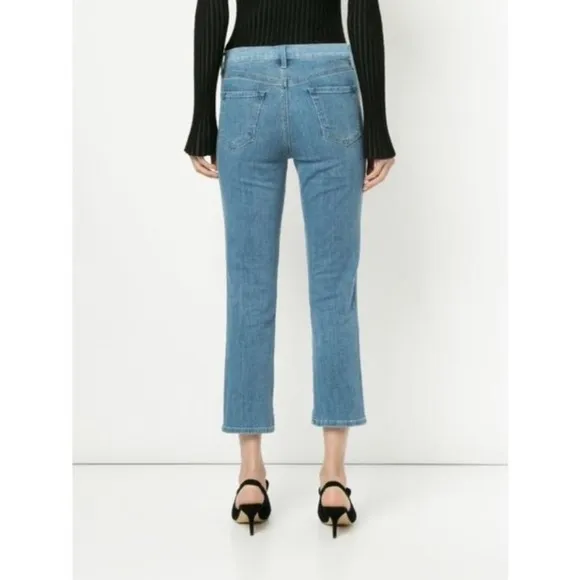 J Brand Ruby High Rise Crop Cigarette Jeans Size 27.