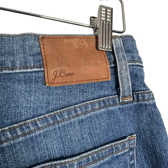J Crew Jeans Vintage Crop High Rise Step Hem Denim Blue in Tall Length