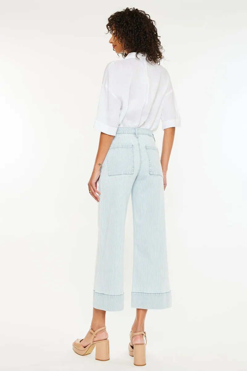Jace High Rise Crop Wide Leg Jeans