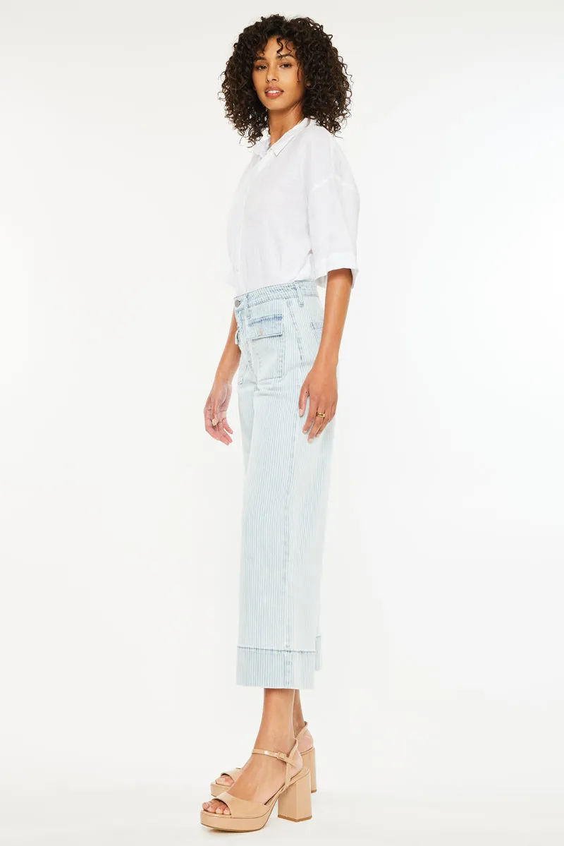 Jace High Rise Crop Wide Leg Jeans