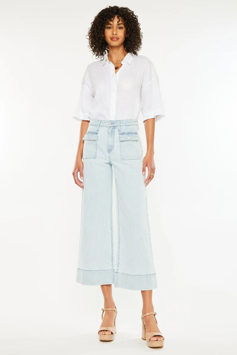Jace High Rise Crop Wide Leg Jeans
