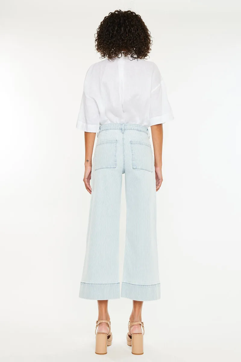 Jace High Rise Crop Wide Leg Jeans