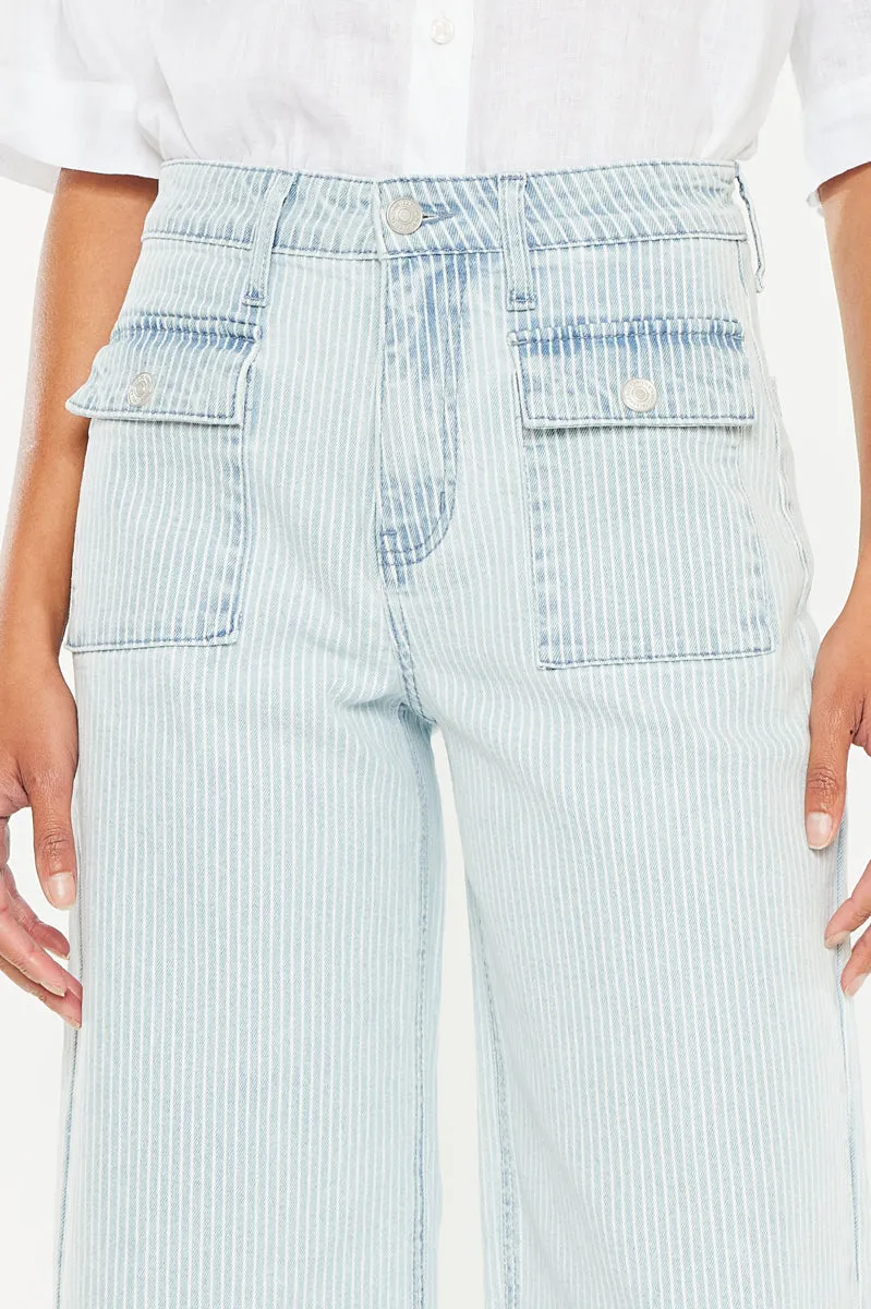 Jace High Rise Crop Wide Leg Jeans