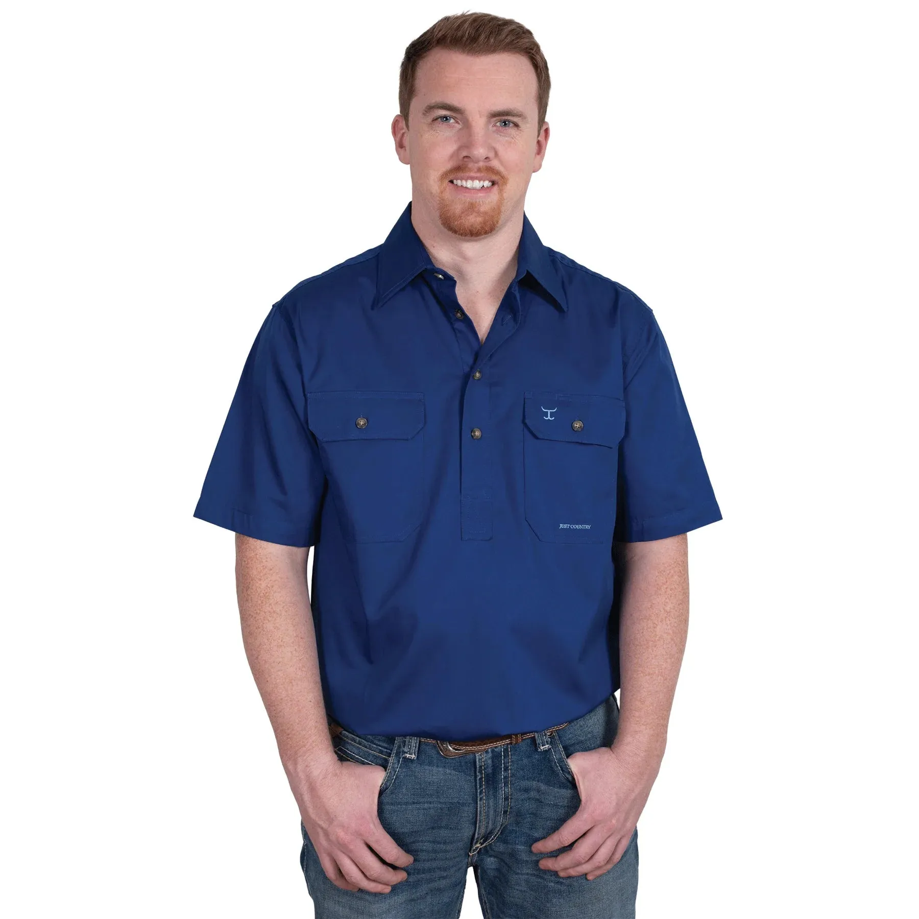 JCA Adam Mens Workshirt Cobalt
