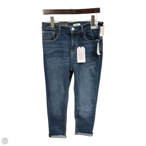 Jeans Cropped By Kensie In Blue Denim, Size: 8