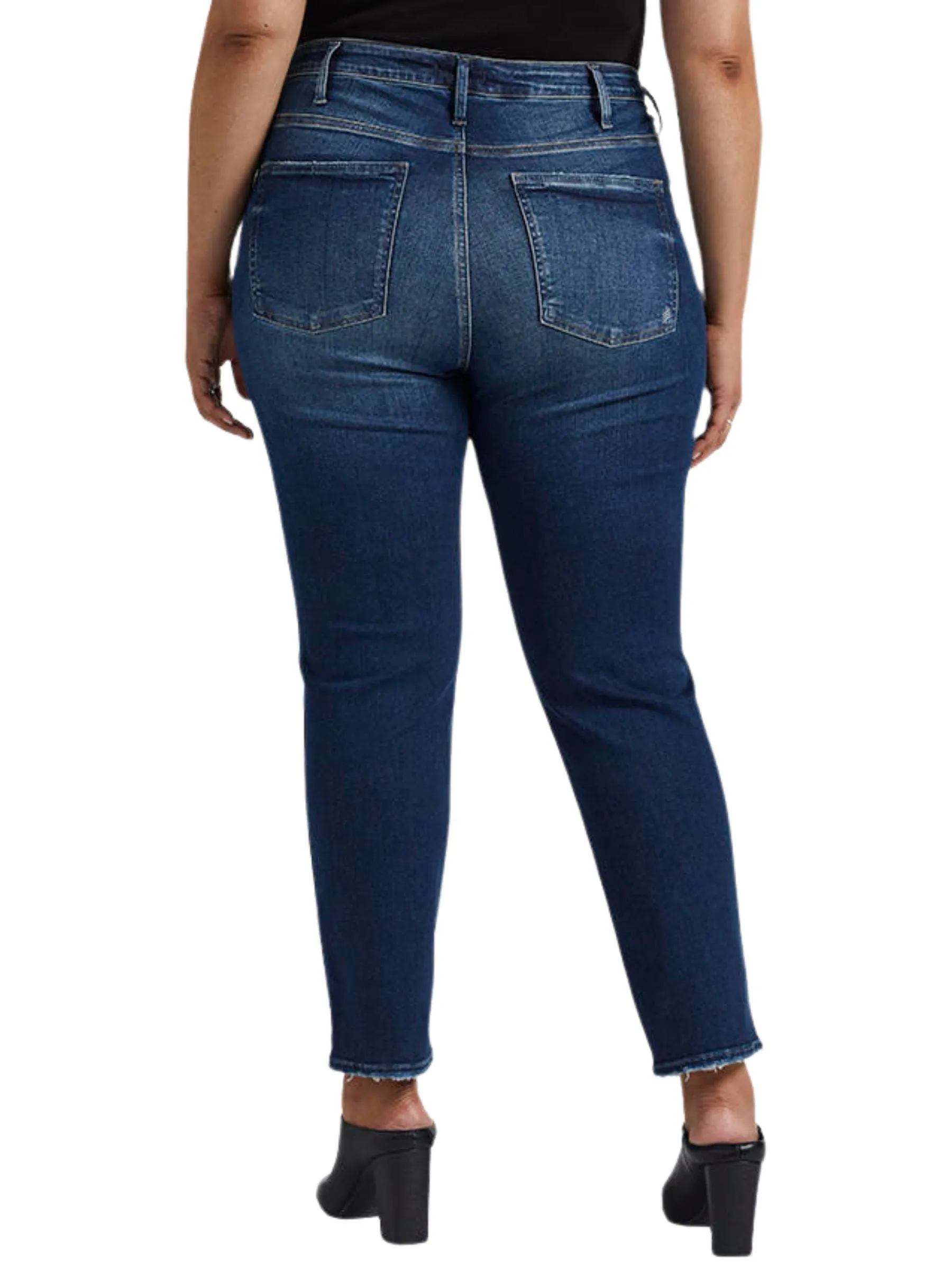 Jeans Taille Haute Infinite Fit Taille Plus (Indigo) de Silver Jeans