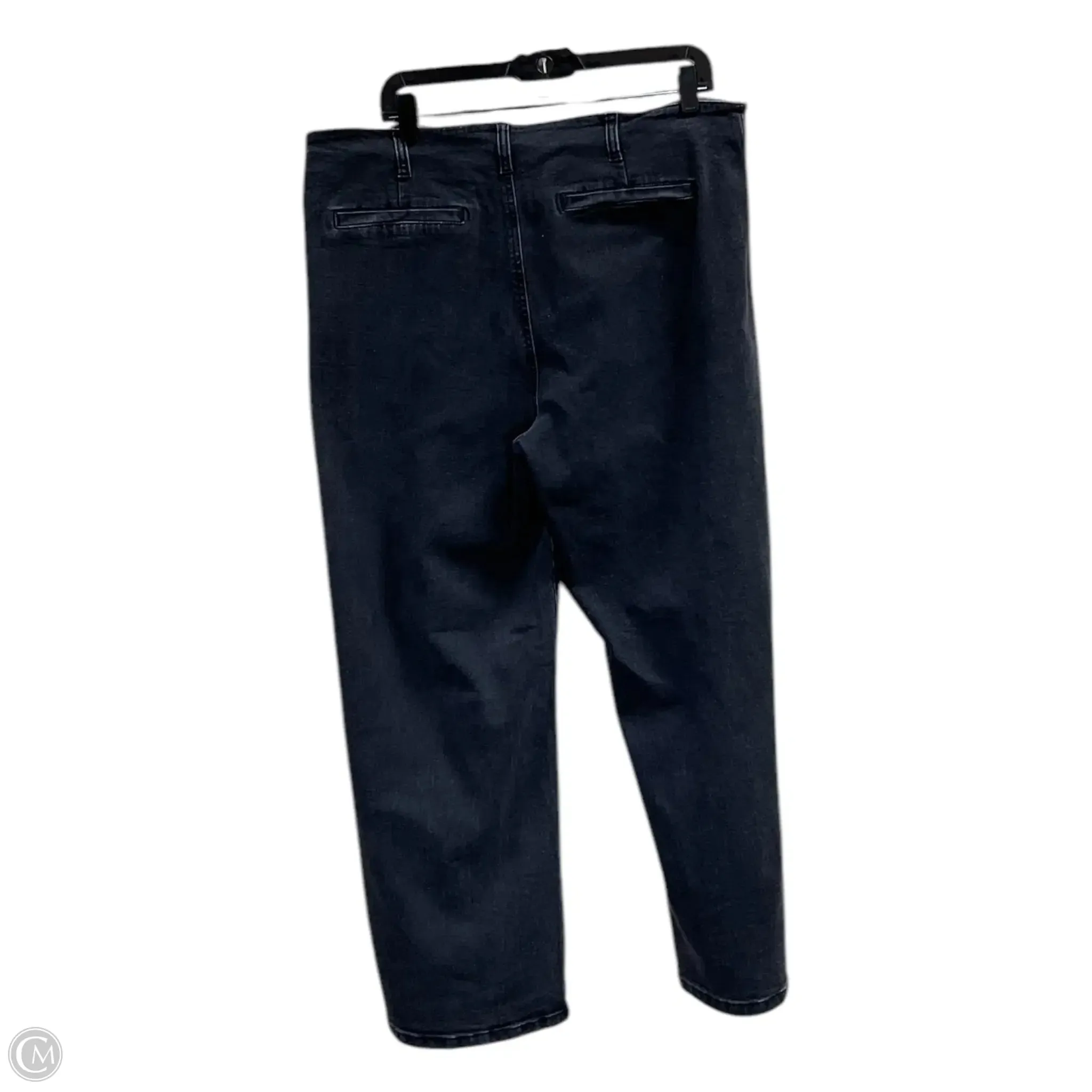 Jeans Wide Leg By Clothes Mentor In Black Denim, Size: 16
