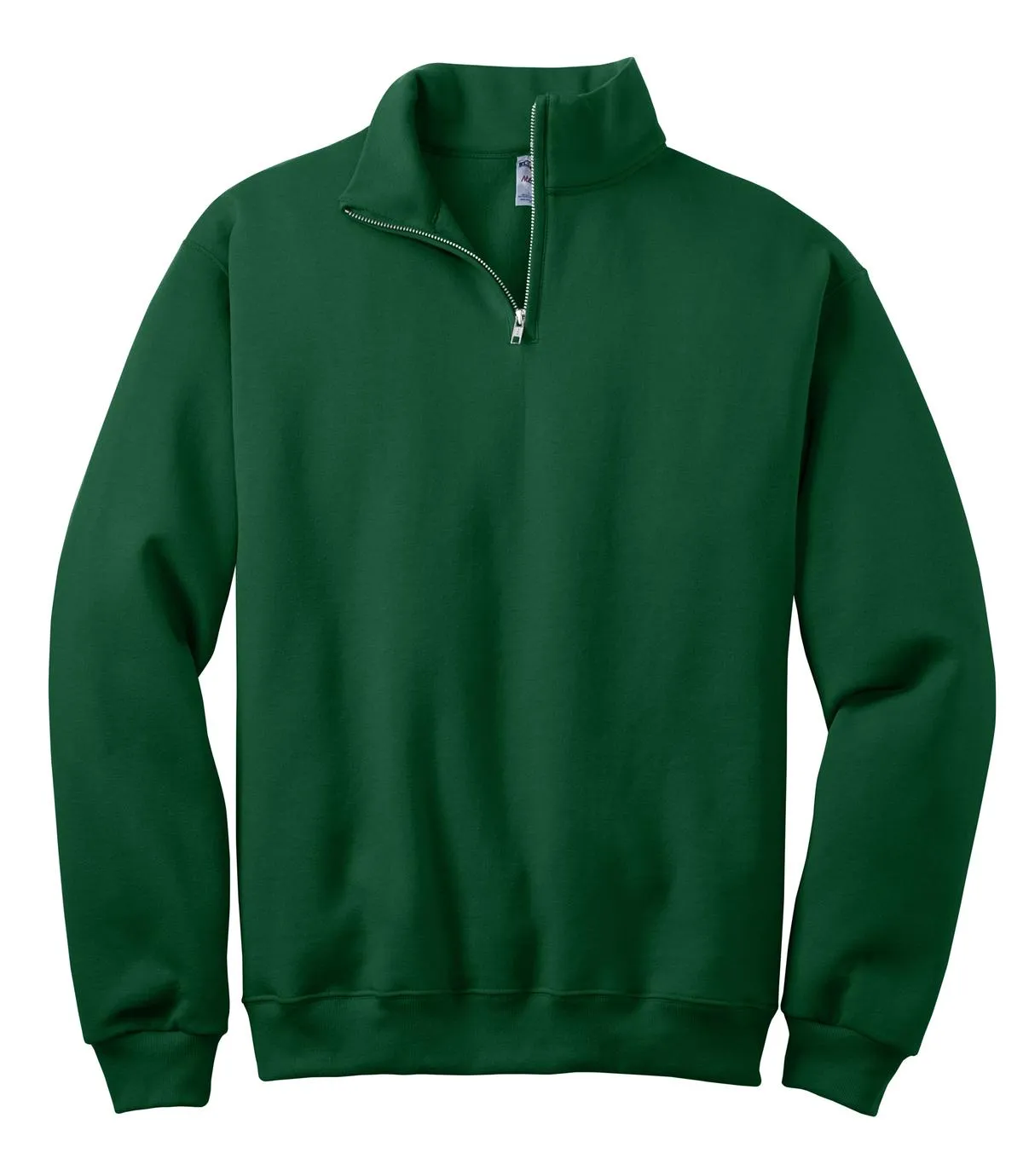 Jerzees NuBlend 1/4-Zip Cadet Collar Sweatshirt. 995M Forest Green