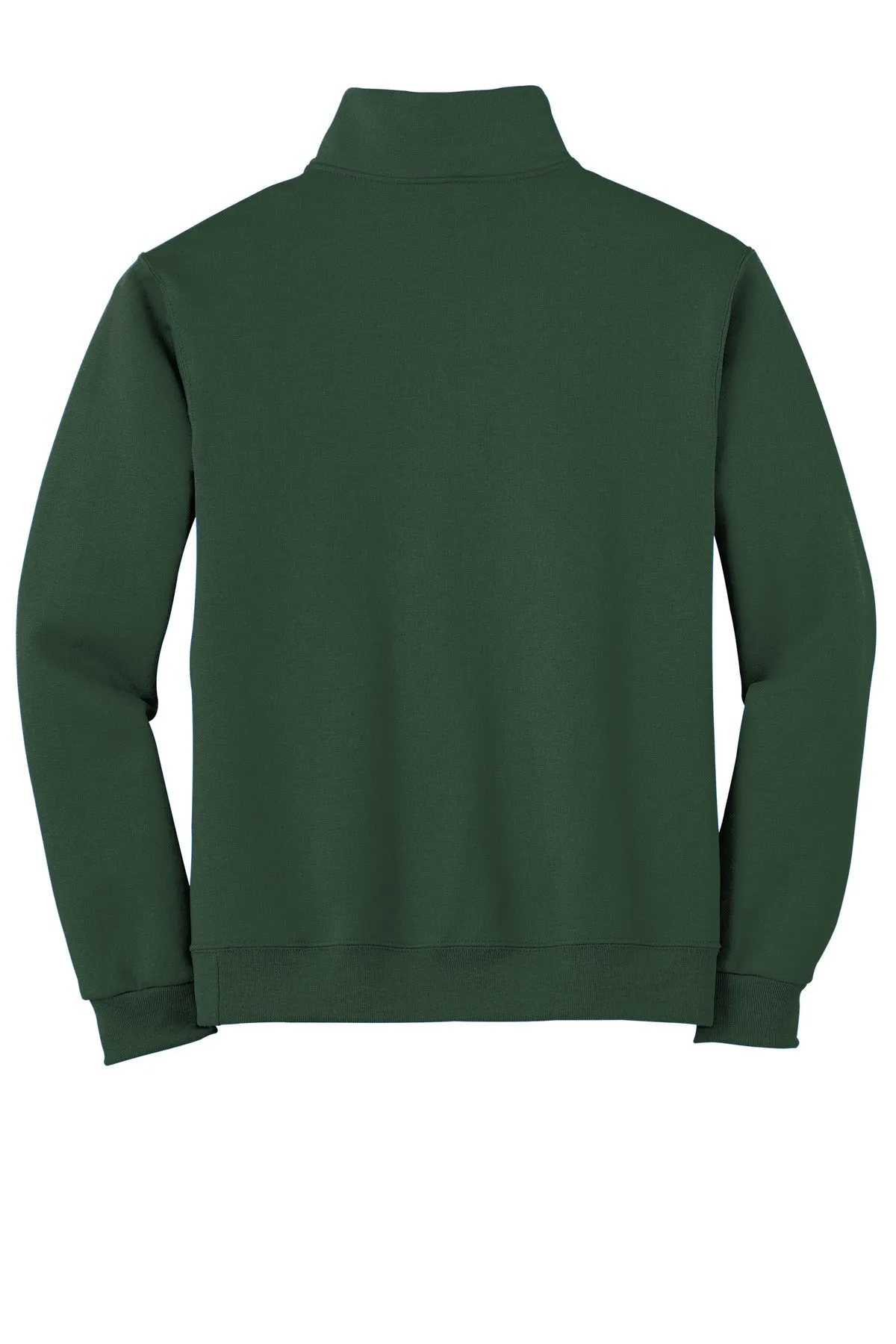 Jerzees NuBlend 1/4-Zip Cadet Collar Sweatshirt. 995M Forest Green