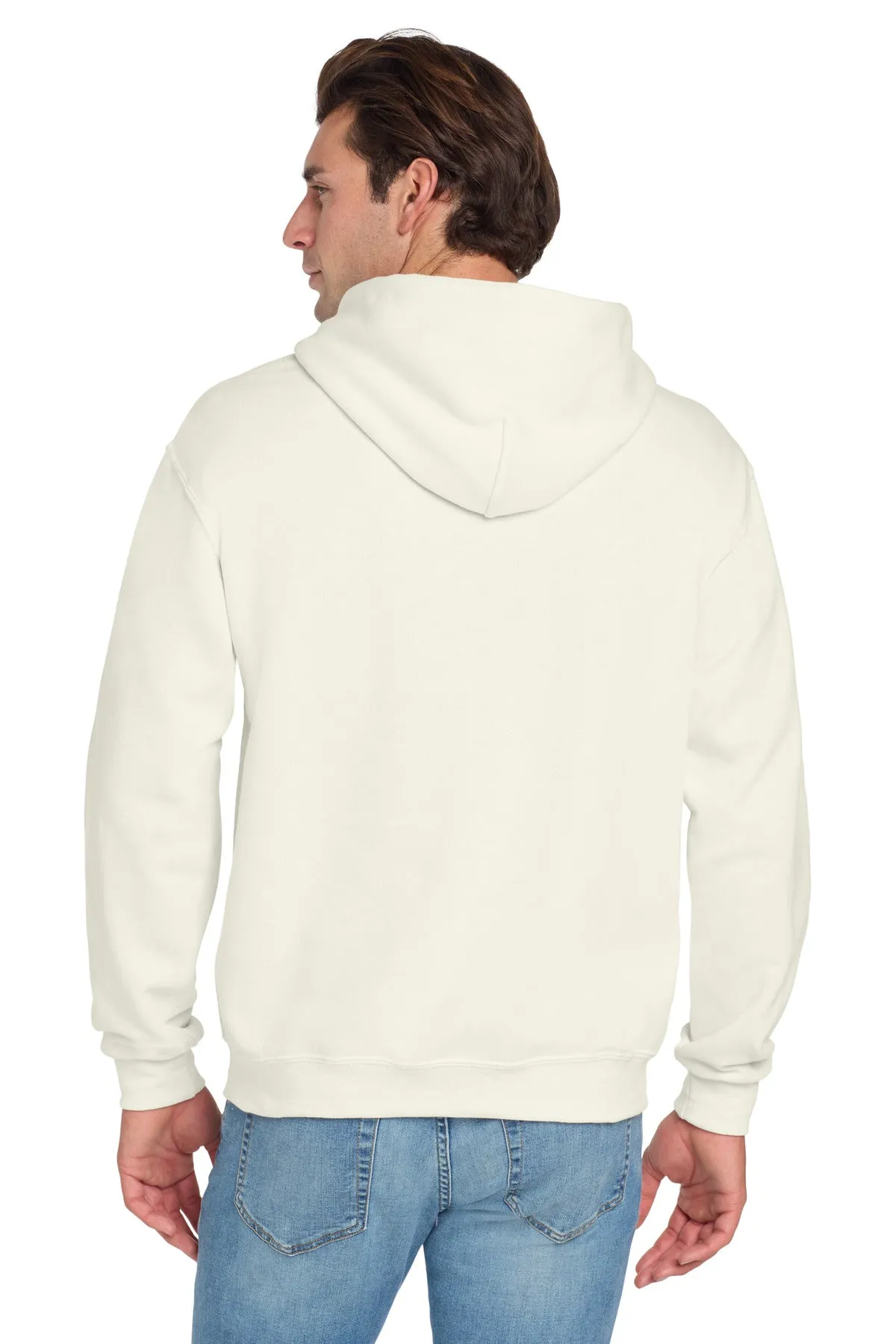 Jerzees NuBlend Pullover Hooded Sweatshirt.  996M Sweet Cream Heather