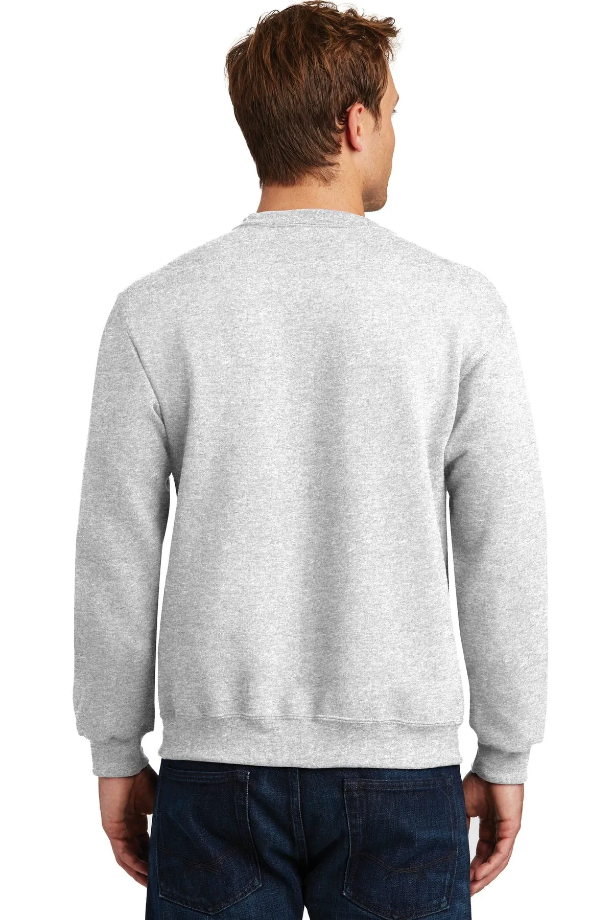 Jerzees Super Sweats NuBlend Crewneck Sweatshirt.  4662M Ash