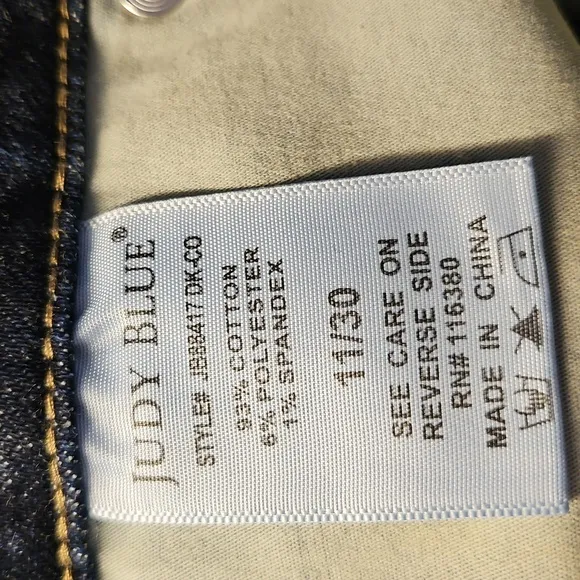 Judy Blue Dark Wash Skinny Fit High Waist Jeans Womans 11/30