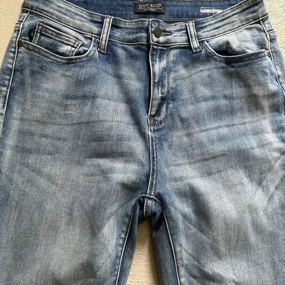Judy Blue Skinny Fit Style Blue Denim Washed Jeans Size 13 / 31