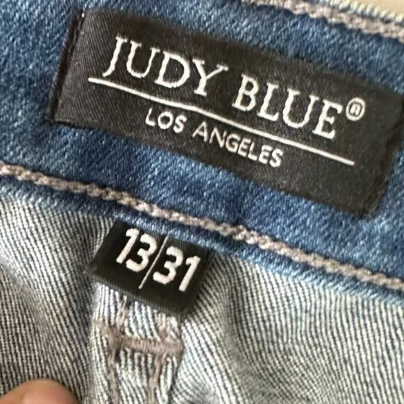 Judy Blue Skinny Fit Style Blue Denim Washed Jeans Size 13 / 31