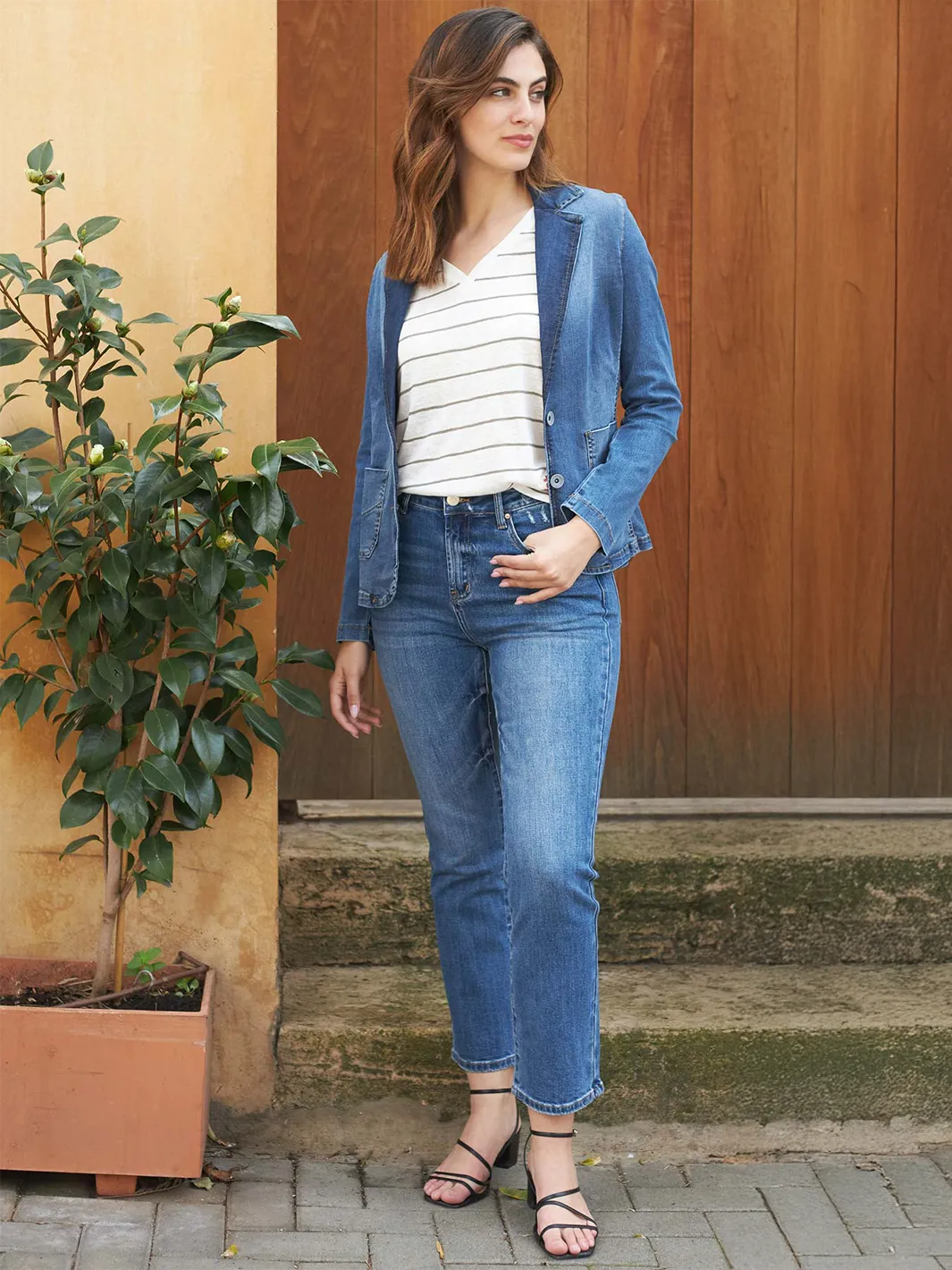 Kori Medium Blue Cropped Jean