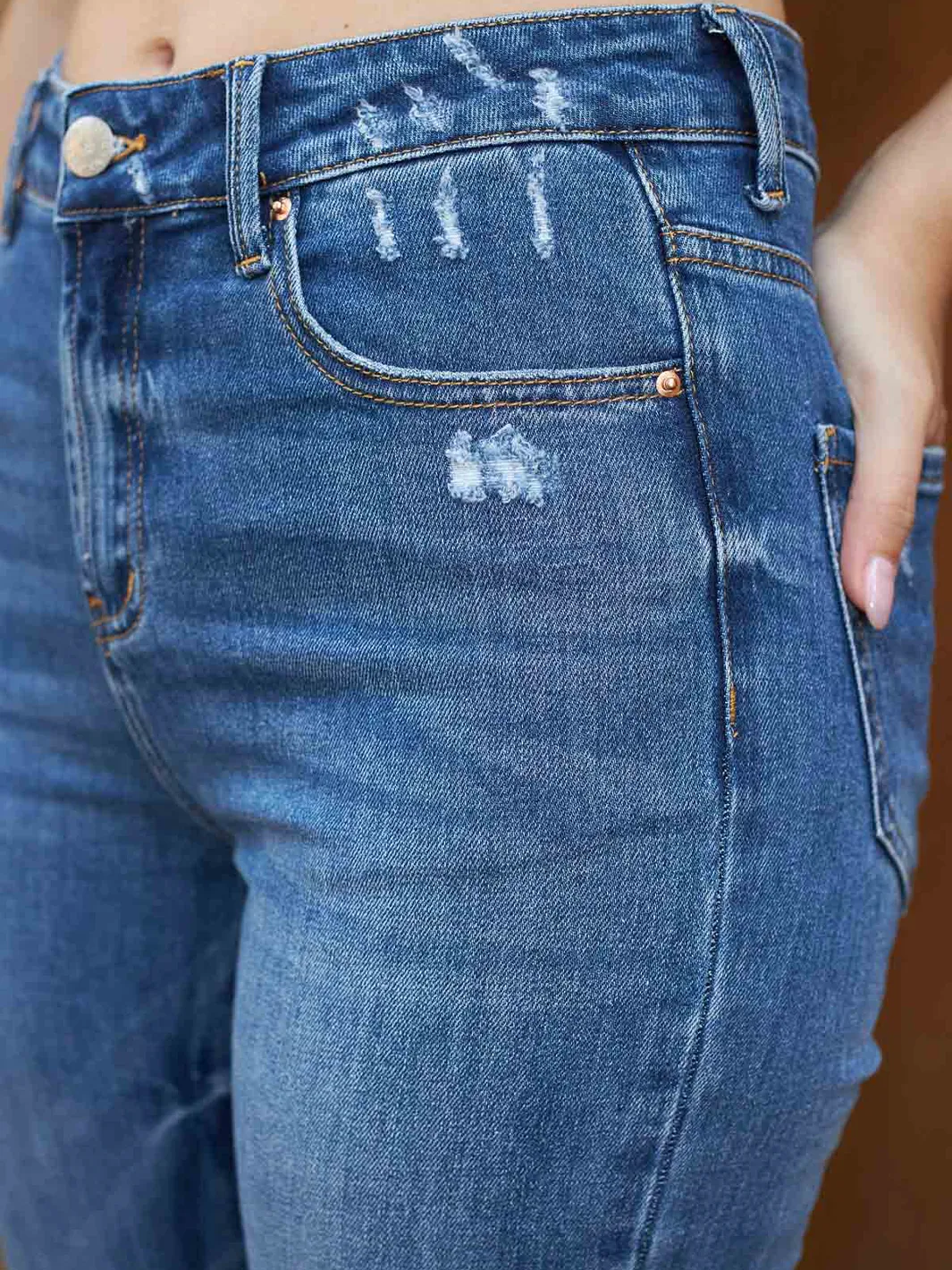 Kori Medium Blue Cropped Jean