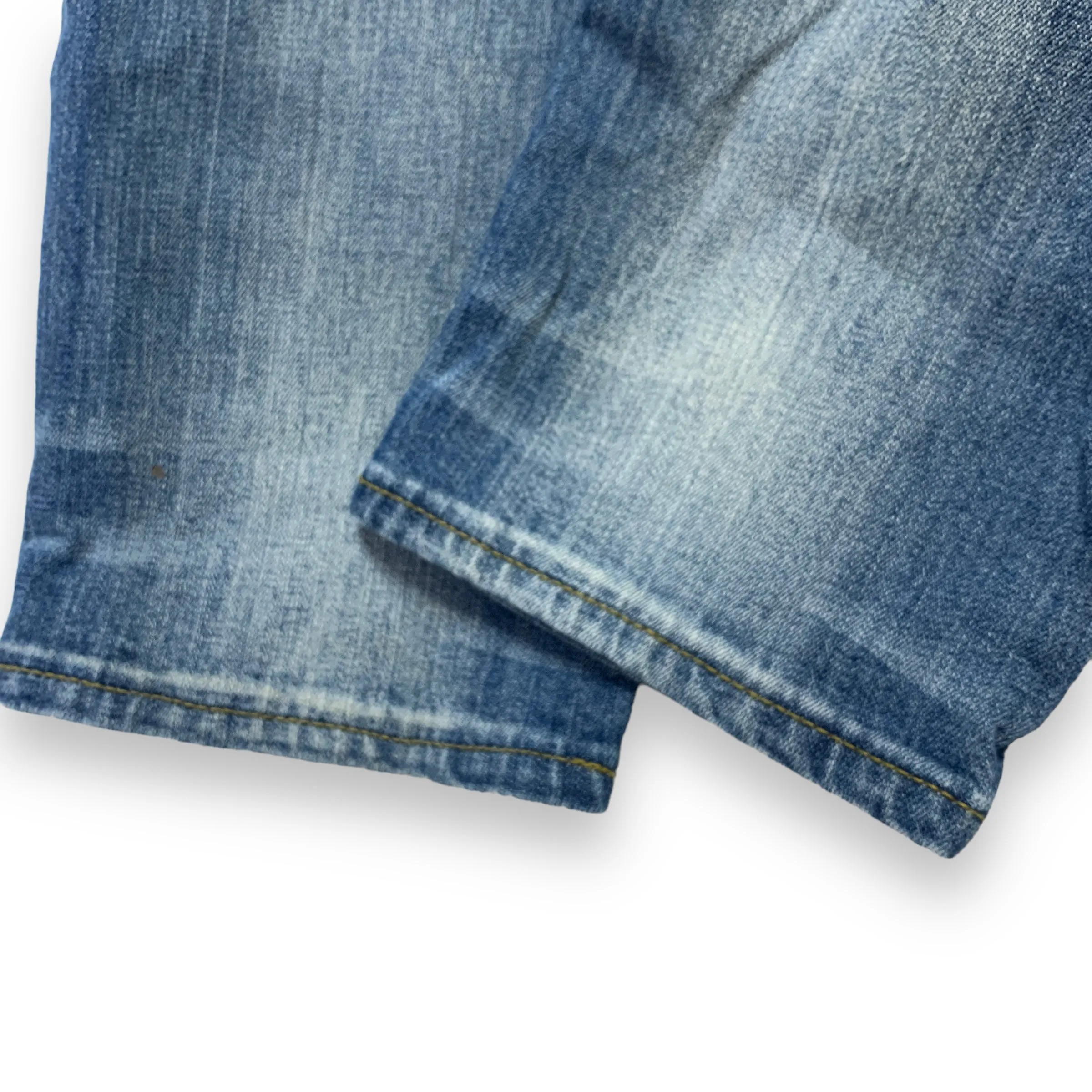 [L] Number Nine Cropped Distressed Denim Jeans Indigo