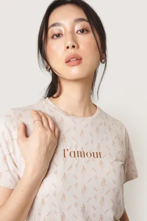 L'Amour All Over Print Smooth Tee