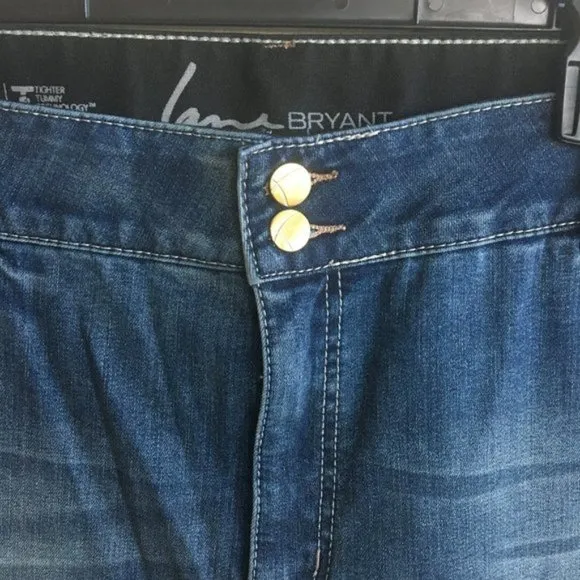 Lane Bryant Medium Wash Straight Leg Fit Jeans 26