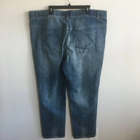 Lane Bryant Medium Wash Straight Leg Fit Jeans 26