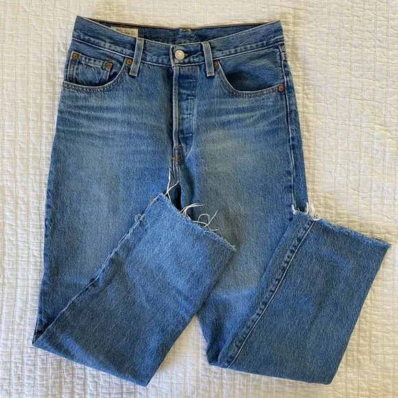 Levis 501 Step Hem Jeans