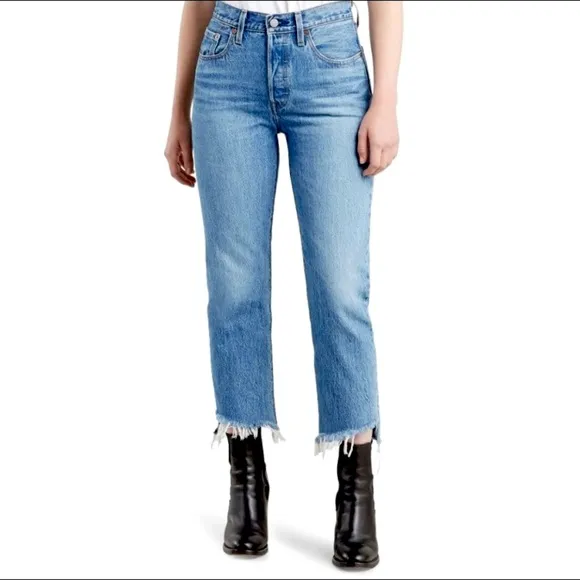 Levis 501 Step Hem Jeans