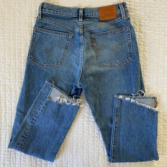 Levis 501 Step Hem Jeans