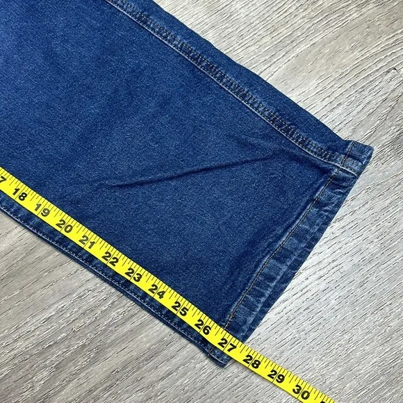 Levi’s Mile High Rise Cropped Wide Leg Jeans Button-Fly Blue Women’s Sz 25