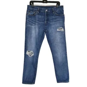 Levi's Women Jeans, Levi's 501 CT Button Fly Straight Leg Tapered Jeans, Sz W32