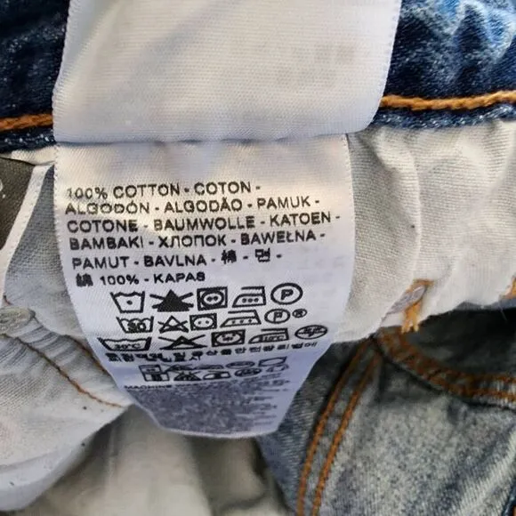 Levi's Women Jeans, Levi's 501 CT Button Fly Straight Leg Tapered Jeans, Sz W32