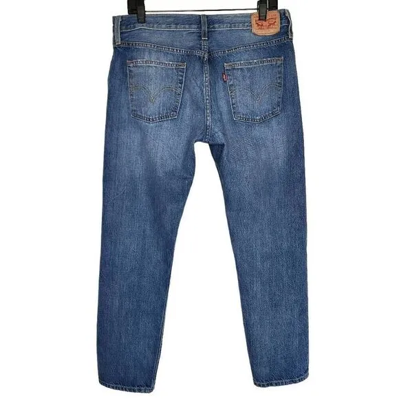 Levi's Women Jeans, Levi's 501 CT Button Fly Straight Leg Tapered Jeans, Sz W32