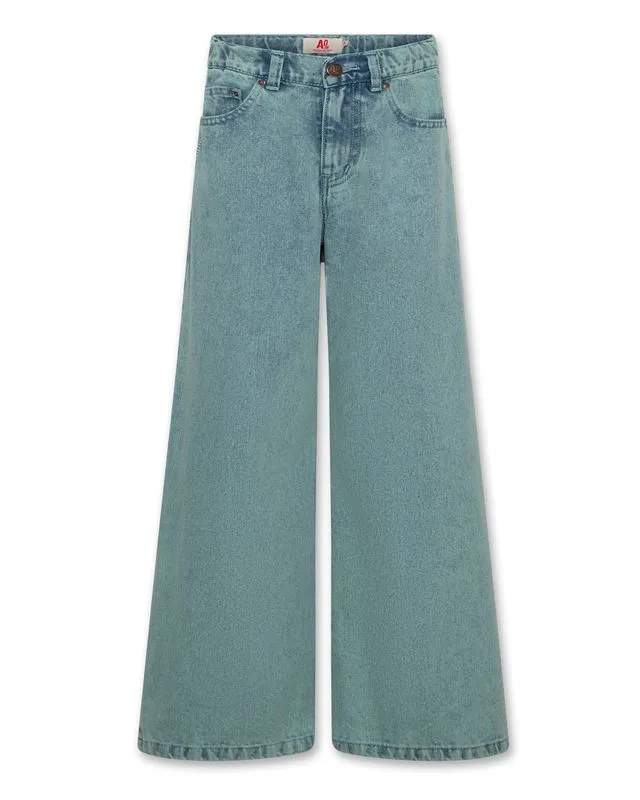 leyla overdye jeans pants - light petrol