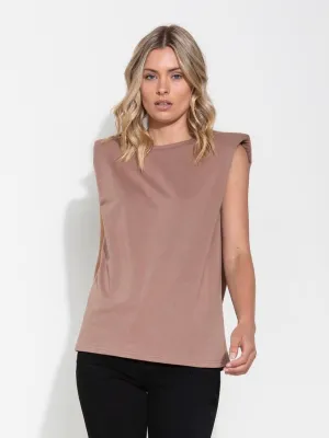 Liv Padded Tank : Nude
