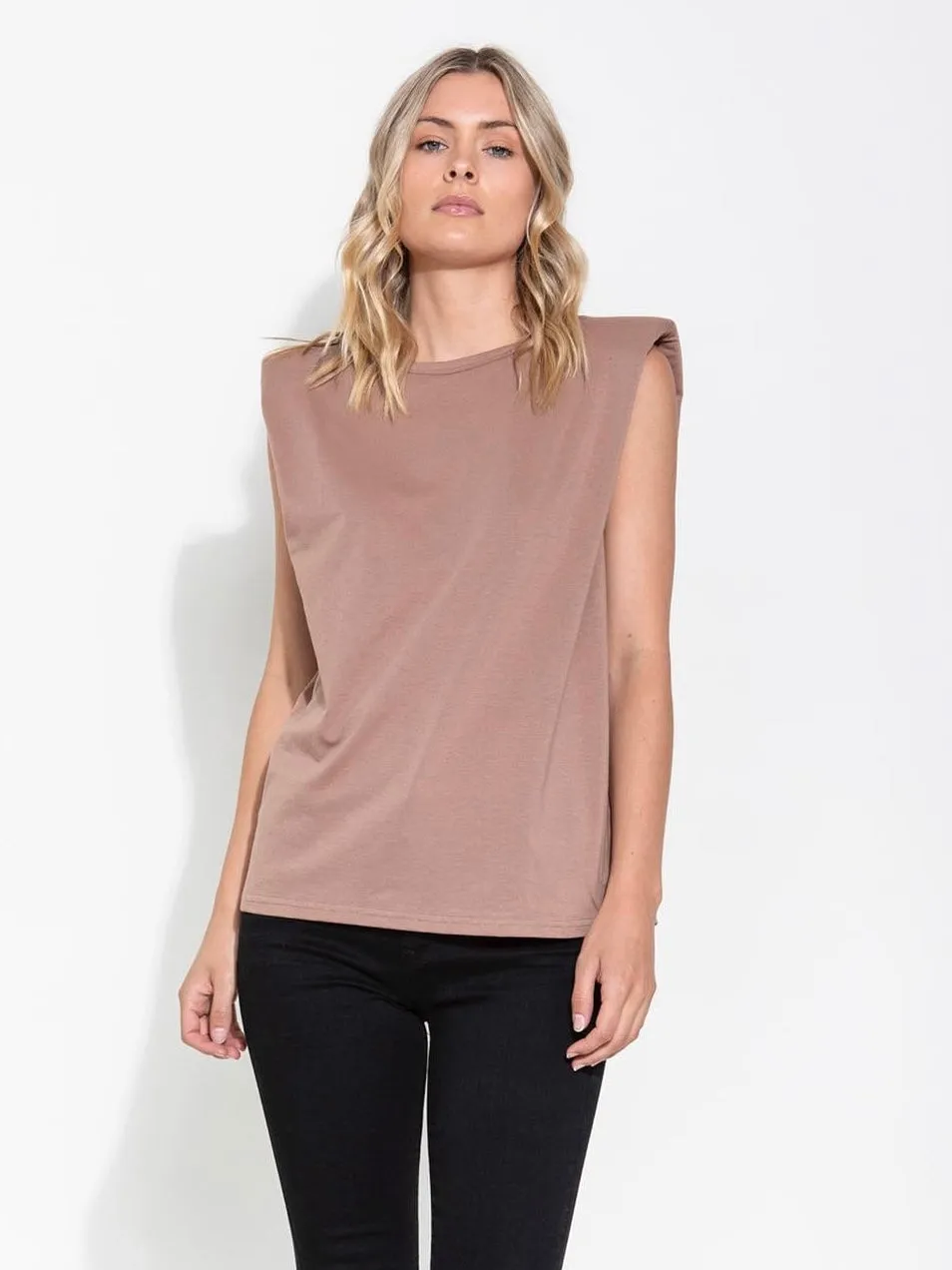 Liv Padded Tank : Nude