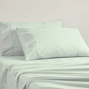 Logan & Mason 250TC POLY/COTTON PERCALE SHEET SET - SAGE