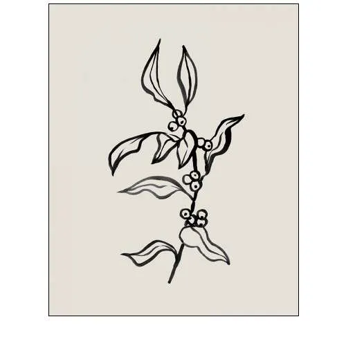 Loose Holly Sketch III