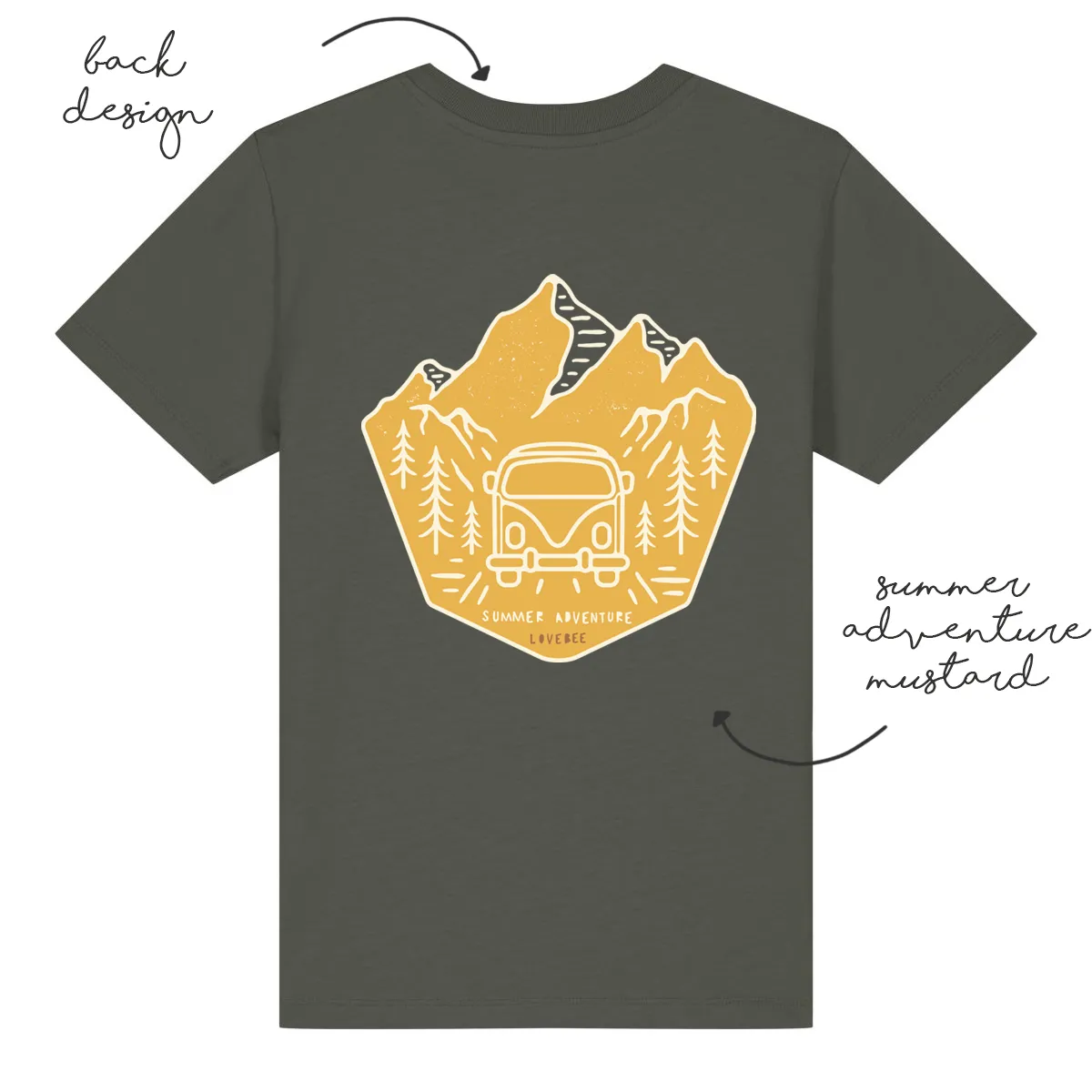 LoveBee T-Shirts | Summer Adventure | Forest Green