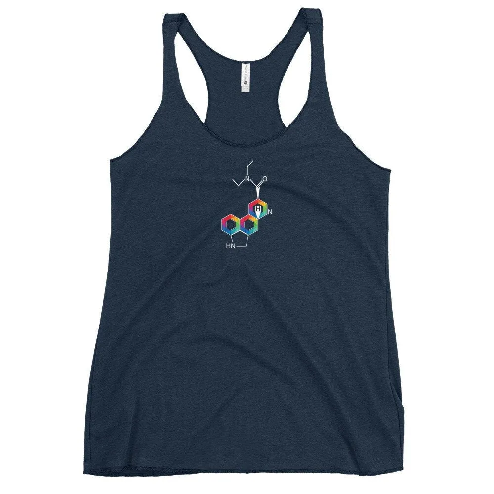 LSD Molecule | Women's Racerback Tank | LSD Top | LSD Tank | Hallucinations