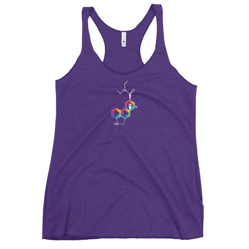 LSD Molecule | Women's Racerback Tank | LSD Top | LSD Tank | Hallucinations