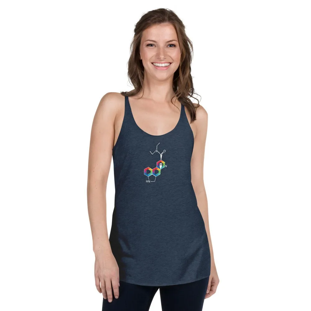 LSD Molecule | Women's Racerback Tank | LSD Top | LSD Tank | Hallucinations